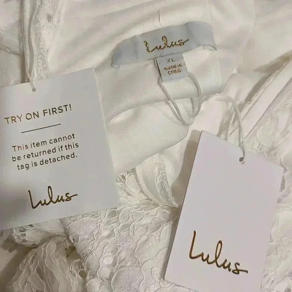 Nwt Lulu's lace fully lined wedding gown - Picture 6 of 8